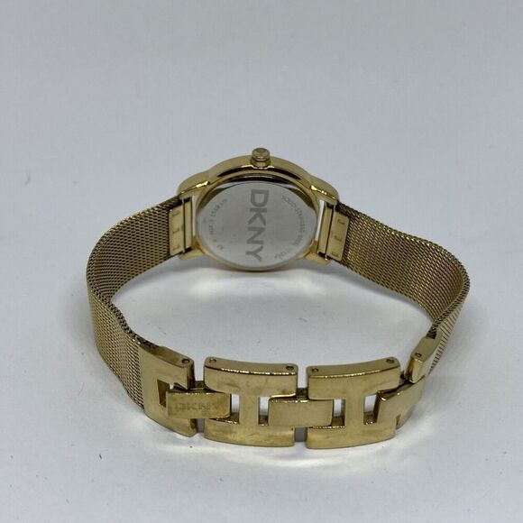 DKNY NY8553 Women\'s Gold Stainless Steel Mesh Analog Dial Quartz Watch JK745 main image 12